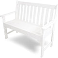 POLYWOOD GNB48WH Vineyard 48" Bench, White