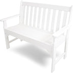 POLYWOOD GNB48WH Vineyard 48" Bench, White