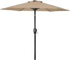 Simple Deluxe 9' Patio Umbrella Outdoor Table Market Yard Umbrella with Push Button Tilt/Crank