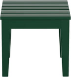 WestinTrends Ashore Outdoor Patio Modern Adirondack Side Table, Dark Green - Image 4