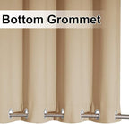 NICETOWN Outdoor Curtain for Patio Waterproof, Sunlight Block Rustproof Grommet Top and Bottom Windbreak, Thick Enough Protect You from Sun/Rain for Deck, Biscotti Beige, 52 Wide x 108 Long, 1 Piece