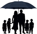G4Free 47/54/62/68/72 Inch Automatic Open Golf Umbrella Oversize Extra Large Double Canopy Vented Windproof Waterproof Stick Umbrellas