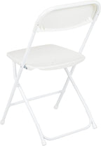 Flash Furniture Hercules Series Plastic Folding Chair - White - 20 Pack 650LB Weight Capacity Comfortable Event Chair-Lightweight Folding Chair