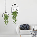 Artificial Hanging Plants Wandering Jew Faux Greenery, 5 Pack, 22 Inch