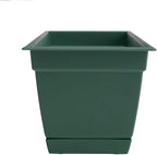 Bloem Dayton Window Box Planter: 24" - Turtle Green - 100% Recycled Durable Plastic Box, Elevated Feet, for Indoor and Outdoor Use, Gardening, 5 Gallon Capacity