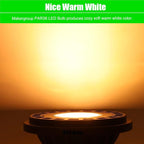 PAR36 LED Landscape Light Bulb 7W, 12V Low Voltage Lighting, Waterproof Spotlight for Outdoor Yard Tree Light, In-Ground Well Light, Warm White 2700K-3000K