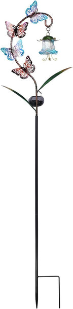 Bshine Solar Butterfly Lights Outdoor Garden Decoration Valentine's Day, Metal Stake Waterproof Hanging Flower Solar Lights, Garden Decoration Outdoor Terrace, Yard, Path and Lawn Ornaments