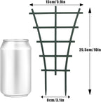 Trellis Small Outdoor, Mini Vine Support Indoor Plant Trellis for Climbing Plants Patio Pot Stackable Potted Stakes Plastic Houseplant Superimposed Garden Planter Vegetable Flower 5.91“ W x 10.24” h