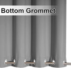 NICETOWN Outdoor Patio Curtains Extra Wide 84 in, Waterproof & Windproof Patio Shades, Rustproof Top and Bottom Grommet Thermal Insulated Drape for Porch/Cabana, Silver Gray, 2 Pieces, W84 x L84