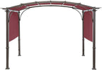 Universal Doubleton Steel Pergola Replacement Cover for Pergola Structures L-PG080PST, 80''x 205'' (Burgundy)