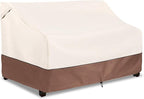 Waterproof Patio Sofa Cover for Loveseats, Benches & 3-Seat Sofas, Beige Brown