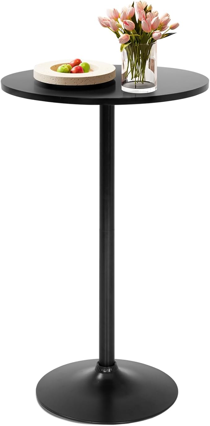 Pub Table 40 Inch Height Cocktail Table Round Bistro Bar – 40in