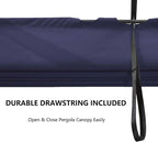 Pergola Shade Cover Replacement Canopy Top Compatible with 10 X 10 ft 6-Bar Pergola Frames - Navy Blue (Canopy Size 116" W x 95" L, Canopy Top Only)
