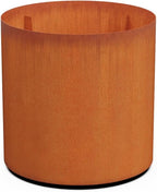 PLANTERCRAFT Corten Steel Metal Planter Box, Round Sizes, Modern Garden Steel planters for Commercial and Residential Outdoor Use.