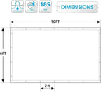 90% Shade Cloth Sun Shade Fabric Privacy Screen Shade Cover for Patio Garden Pergola Shade Cover Canopy with Gromments