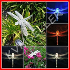 Solar Powered Garden Stake LED Light, Set of 2 (Dragonfly)