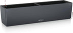 Lechuza 15683 Balconera Color 80 Self-Watering Planter for Indoor and Outdoor Use, 31" x 7" x7", Slate Matte