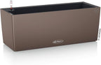 Lechuza BALCONERA Color 50 Nutmeg, Self-Watering Window Box (Railing Planter), H7.5 L19.7 W7.5 in