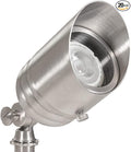 VOLT 20-Pack 12V Fat Boy Stainless Steel Outdoor Spotlights for Low Voltage Landscape Lighting of Yard, Lawn, Garden, Patio, Trees & House