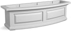 Mayne Nantucket 3-Foot Window Box – Self-Watering, Weather-Resistant Planter for Flowers – Durable Design for Outdoor Use, Perfect for Windows