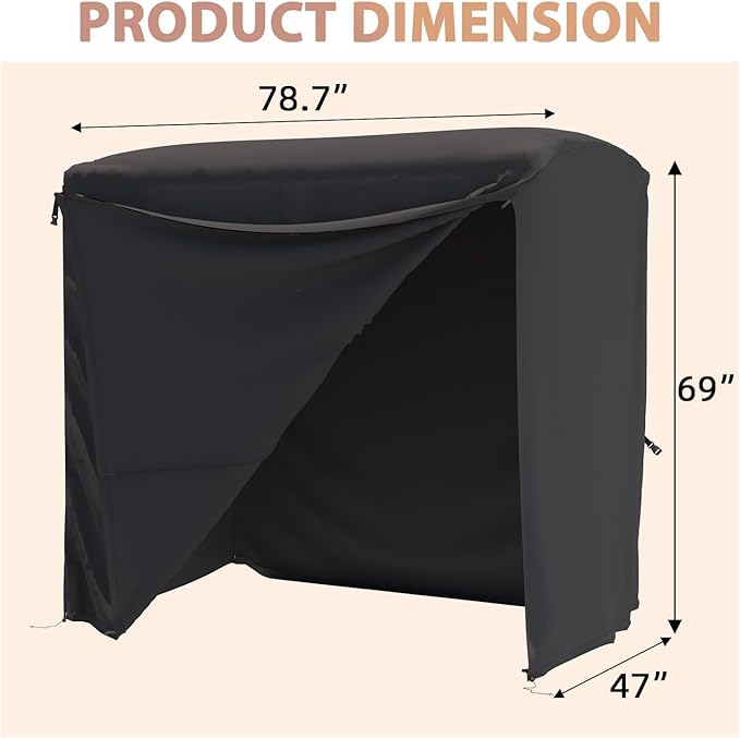 U-MAX Porch Swing with Cover, Patio Swing with Adjustable Backrest&Canopy 3 Seat Outdoor Swing with Canopy 2-in-1 Convertible Patio Daybed with Removable Brown Cushions