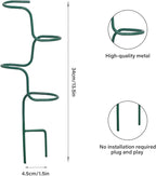 Set of 3 Sturdy Metal Plant Support Stakes for Indoor & Outdoor Use - Garden Trellis for Hydrangeas, Monstera, Flowers, Herbs, and Seedlings - Ideal for Small to Medium Plants