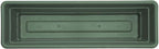 Bloem Dura Cotta 18" Basil Resin Rectangle Window Box Planter with Saucer Tray for Indoor and Outdoor Gardening