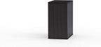Suncast Heavy-Duty Resin Outdoor Storage Cabinet, 30" W x 20.25" D x 36" H Dark Grey Base Garage Storage Cabinet with Lockable Doors and Metal Reinforced Shelves, Made in The USA