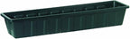 Root & Vessel Poly-Pro Plastic Flower Box Planter, Hunter Green, 30-Inch