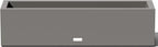 Veradek Block Series Window Box Planter - Rectangular Flower Pot for Indoor or Outdoor Window Sill/Balcony | All-Weather Use with Drainage Holes | Modern Décor for Succulents, Herbs, Small Plants
