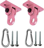Heavy Duty Pink Swing Hangers Screws Bolts Included Over 5000 lb Capacity Playground Porch Yoga Seat Trapeze Wooden Sets Indoor Outdoor 2 Pack