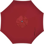 Blissun 9' Outdoor Patio Umbrella, Outdoor Table Umbrella, Yard Umbrella, Market Umbrella with 8 Sturdy Ribs, Push Button Tilt and Crank