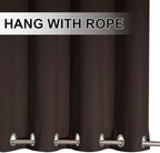 NICETOWN Outdoor Curtain 95 Long for Patio Waterproof, Thermal Insulated Blackout Curtain/Drape with Grommets on Top and Bottom for Indoors and Outdoors (1 Piece, 52 Inch by 95 Inch, Toffee Brown)