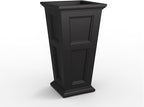 Mayne Fairfield 34-Inch Tall Planter – Weather-Resistant Self-Watering Indoor/Outdoor Garden Pot for Flowers, Patio, Porch, and Entryway, Durable Design