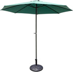 Giantex 43lbs Patio Market Umbrella Base, Heavy Duty Outdoor Stand, Cast Iron Umbrella Holder for Garden Beach, Classic Round Umbrella Standing Deck Porch