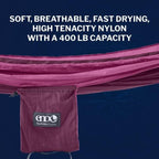 ENO, Eagles Nest Outfitters DoubleNest Lightweight Camping Hammock, 1 to 2 Person, Special Edition Colors, ATC