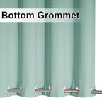 NICETOWN 2 Panels Weighted Outdoor Curtains 95 inch Long, Stainless Grommet Top & Bottom, Waterproof & Windproof Thermal Insulated Sun Blocking Privacy Curtains for Gazebo/Pergola, Aqua Blue, 52" W