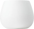 Kate Sleek Matte White Plant Pot Indoor, 5 Inch Pot for Plants, Lightweight, Minimal Style, Tabletop Decorative Garden Pot at Living Room, Work Desk, Ceramic Planter for Indoor Plants, Faux Flower