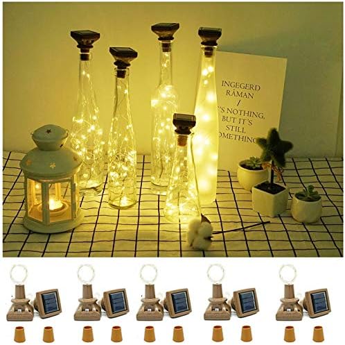 String Lights for Wine Bottles, 20 LEDs, Warm White, Waterproof