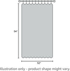 H.VERSAILTEX Linen Blackout Curtains 54 Inches Long 100% Blackout Thermal Insulated Textured Linen Look Curtain Draperies Anti-Rust Grommet, Energy Saving with White Liner, 2 Panels, Dove Gray