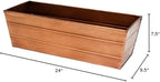 Achla Designs C-20C Copper Plated Flower Box, Medium Window Flowerbox Planter