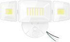 Onforu 75W Flood Lights Outdoor, 7000LM Brightness Security Lights Switch Controlled, 3 Adjustable Heads, IP65 Waterproof, 6500K Wall Mount Exterior LED Flood Light