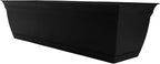 The HC Companies 24" Eclipse Plastic Window Box 7.76"x24"x6.57" in Black Color