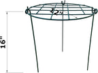 Plant Cages Supports Set of 5, Alloy Steel, 12-Inch Top Ring