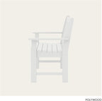 POLYWOOD Vineyard 60" Outdoor Patio Bench, White