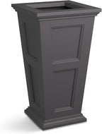 Mayne Fairfield 28-Inch Tall Planter – Self-Watering, Weather-Resistant Planter for Flowers – Durable Outdoor Design for Patio, Porch, or Entryway