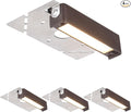 LEONLITE 4 Inch LED Hardscape Lighting, Update Retaining Wall Lights, LED Landscape Lighting, 12-24V AC/DC Paver Light Low Voltage, 1W/2W/3W Dimmable Outdoor Step Lights, 2700K Soft White, ETL, 4 Pack