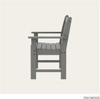 POLYWOOD GNB48GY Vineyard 48" Bench, Slate Grey