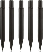 8.25" Reinforced ABS Plastic Solar Ground Spikes - Durable Solar Light Replacement Stakes for Garden, Pathway, Deck, Camping, Christmas Lights (Fits 0.83" Inside Diameter) (Black-5PACK)