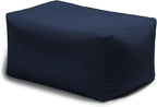 Jaxx Leon Outdoor Bean Bag Ottoman, Navy Blue